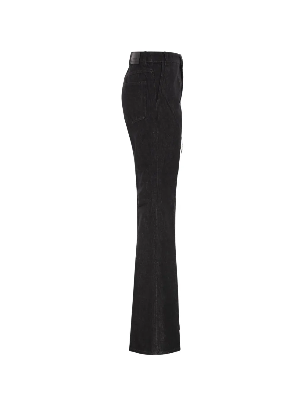 Sportmax Jeans met ritsdetail en flared pijpen Zwart