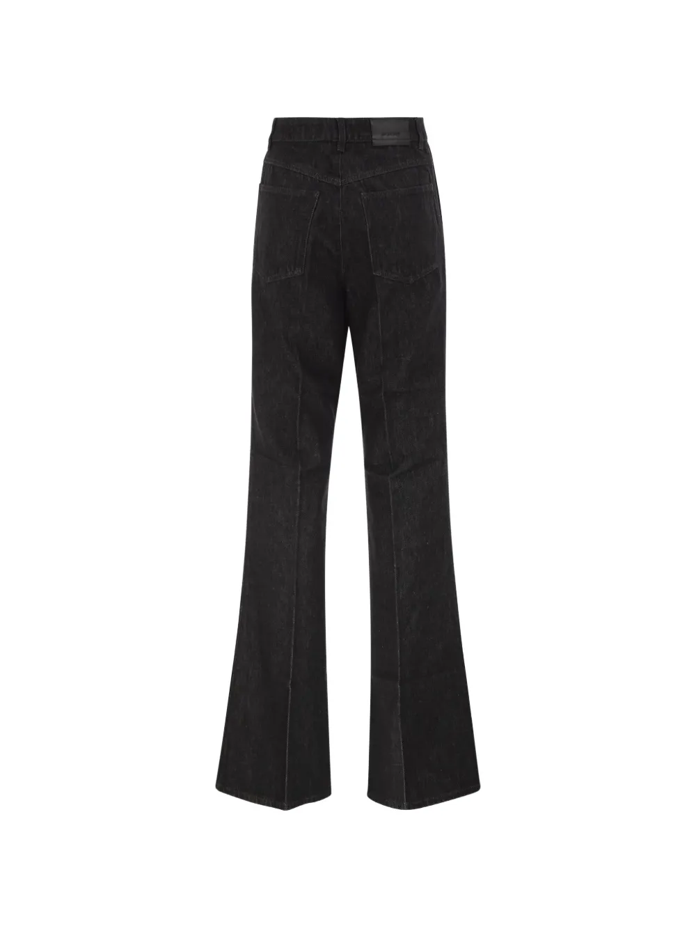 Sportmax Jeans met ritsdetail en flared pijpen Zwart