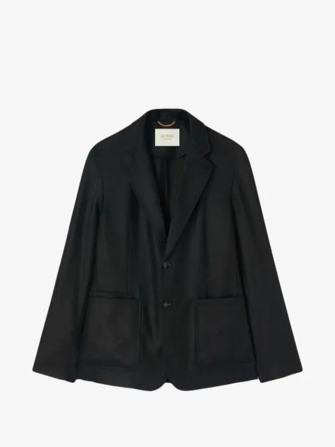 RETORI single-breasted flannel blazer