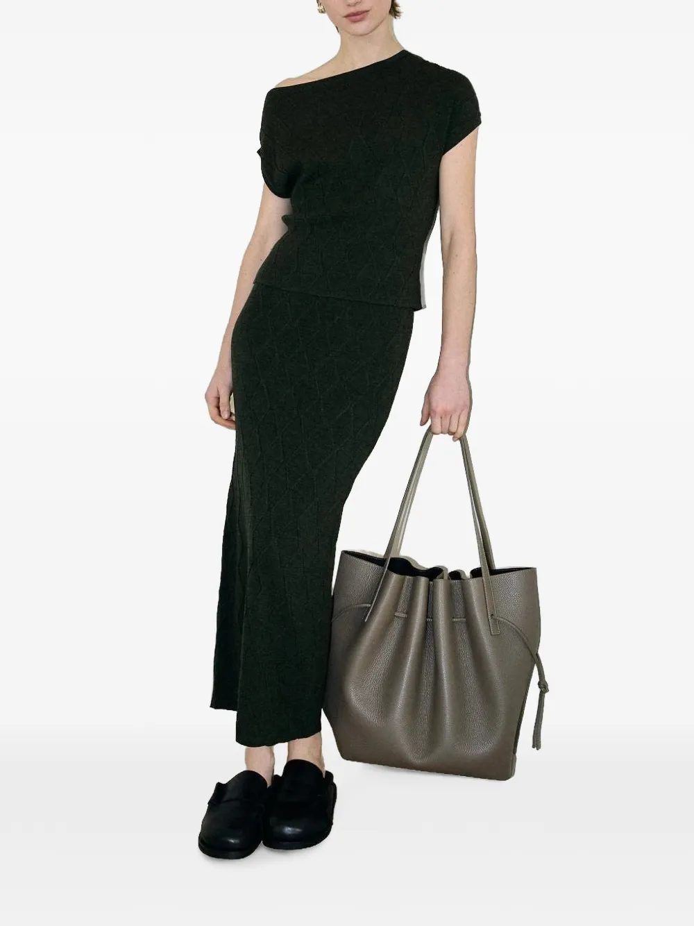 Yuzefi Scallop shopper Grijs