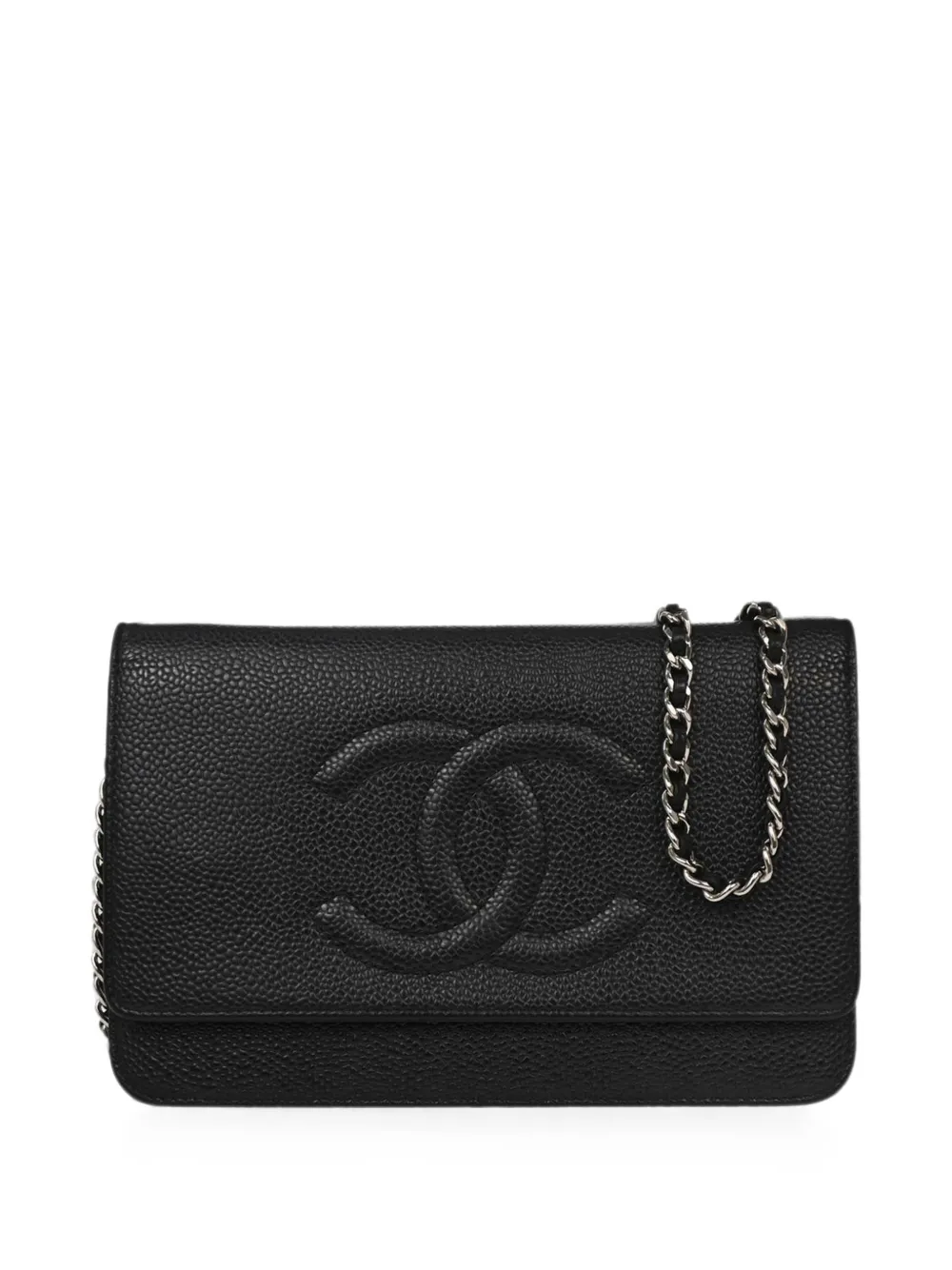 CHANEL Pre-Owned 2012 Timeless Wallet on Chain cross dody bag - Nero