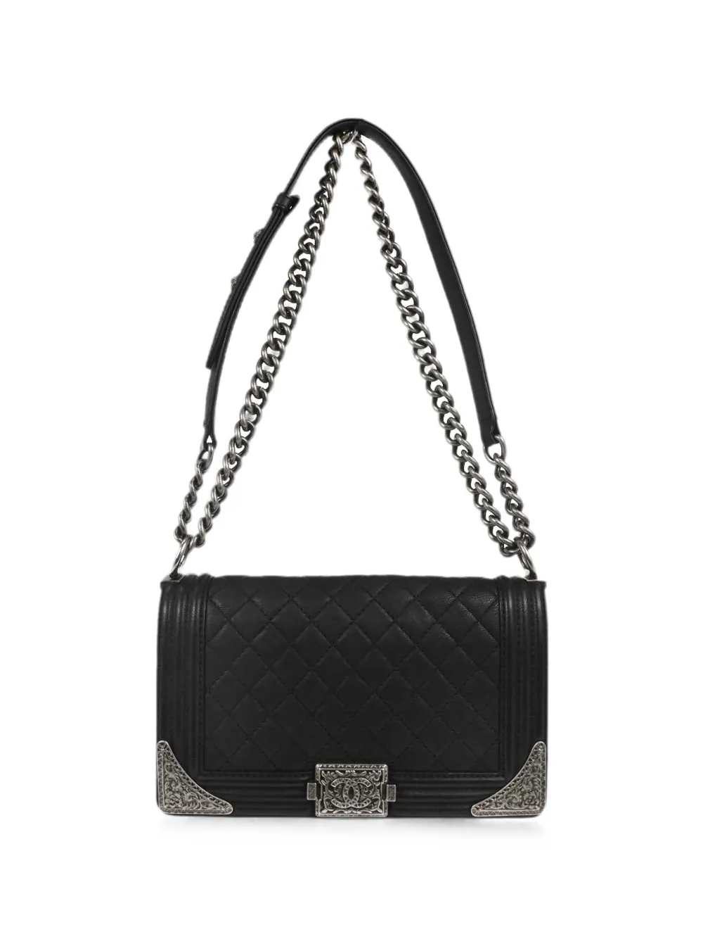 CHANEL Pre-Owned 2014 Boy Chanel shoulder bag - Nero