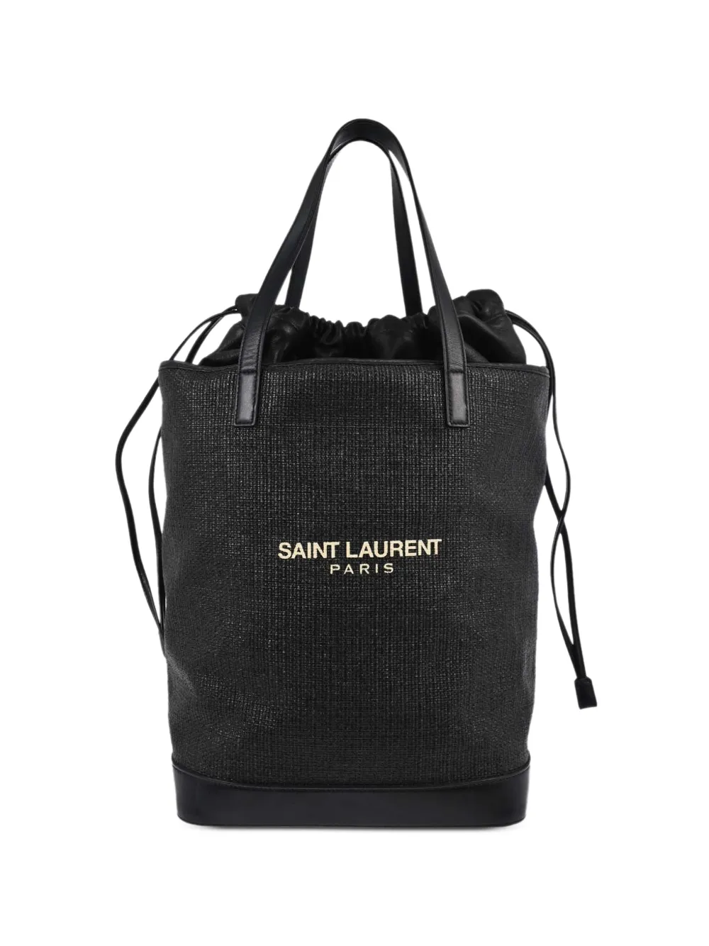 Saint Laurent Pre-Owned 2018 Teddy drawstring bucket bag - Nero