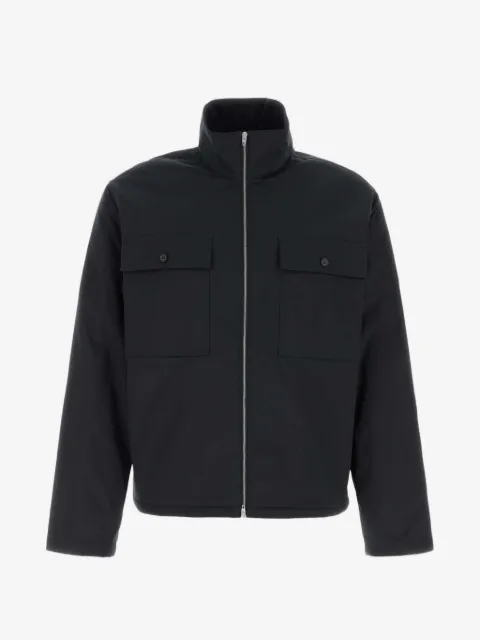 Jil Sander high-neck flap-pocket jacket