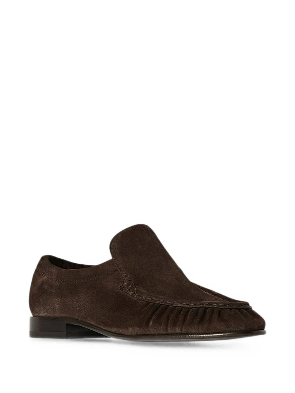 The Row gathered suede loafers Bruin