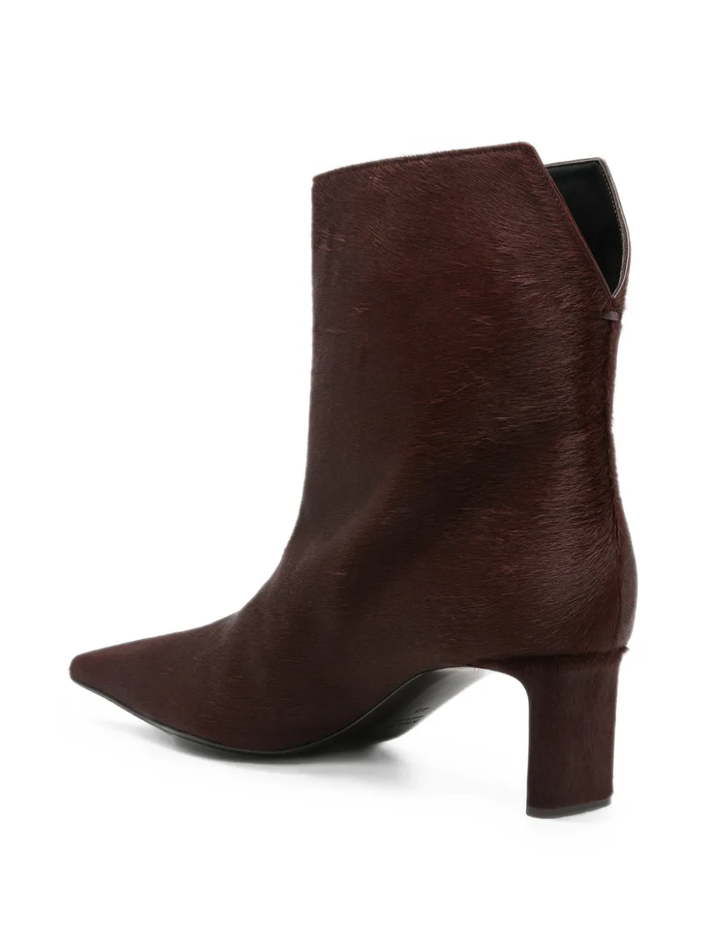 KHAITE Ona heeled ankle boots Rood