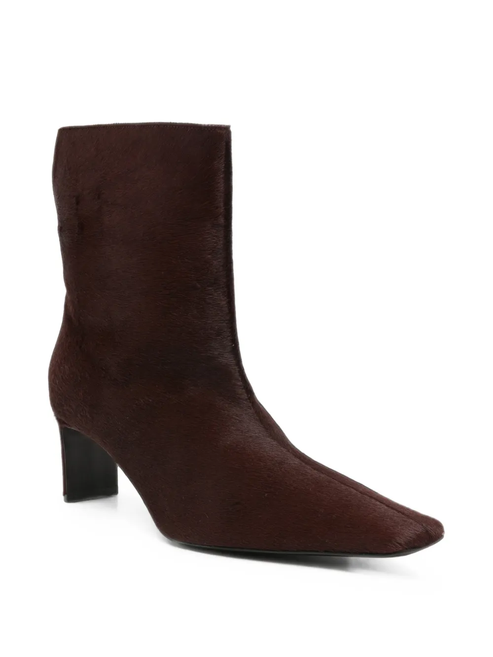 KHAITE Ona heeled ankle boots Rood