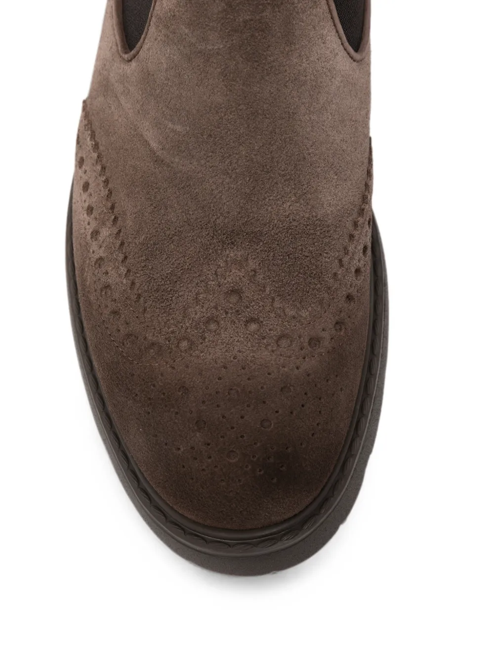 Doucal's brogue-detail Chelsea boots Bruin