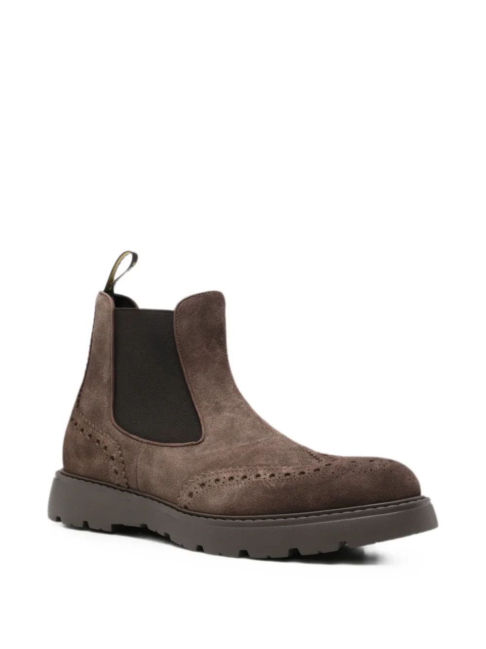Doucal's brogue-detail Chelsea boots Bruin