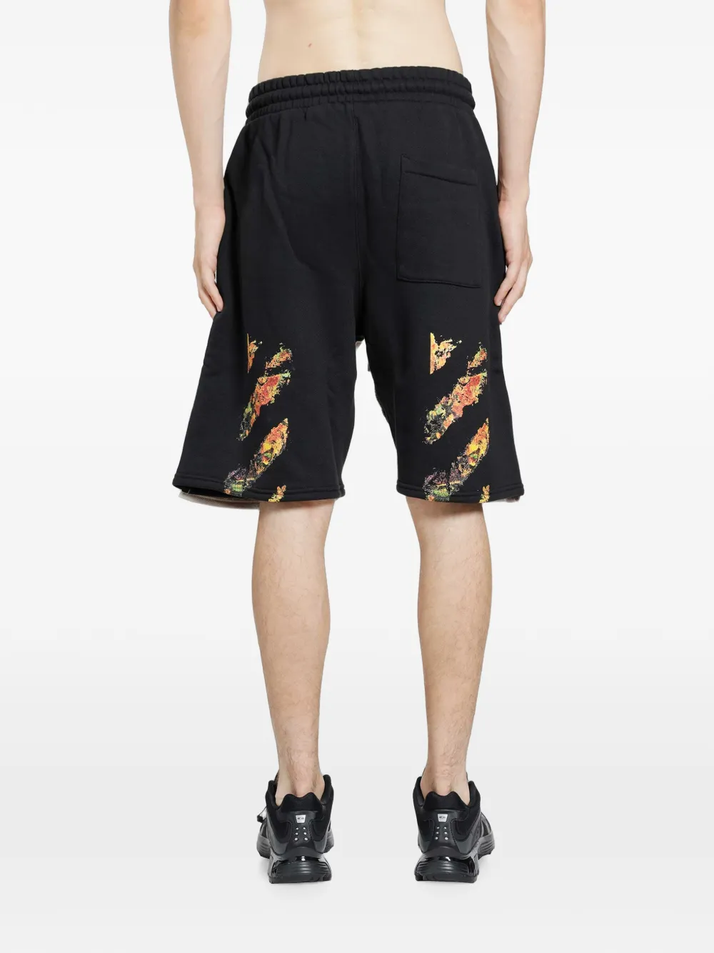 Off-White Arrow Overlap Skate trainingsshorts Zwart