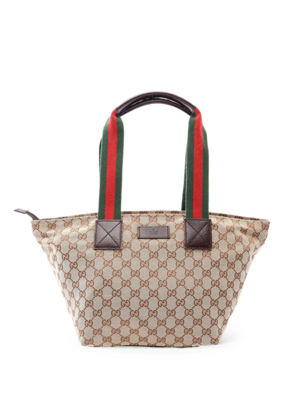 Gucci Pre-Owned 2000s GG Supreme Web-stripe tote bag - Toni neutri