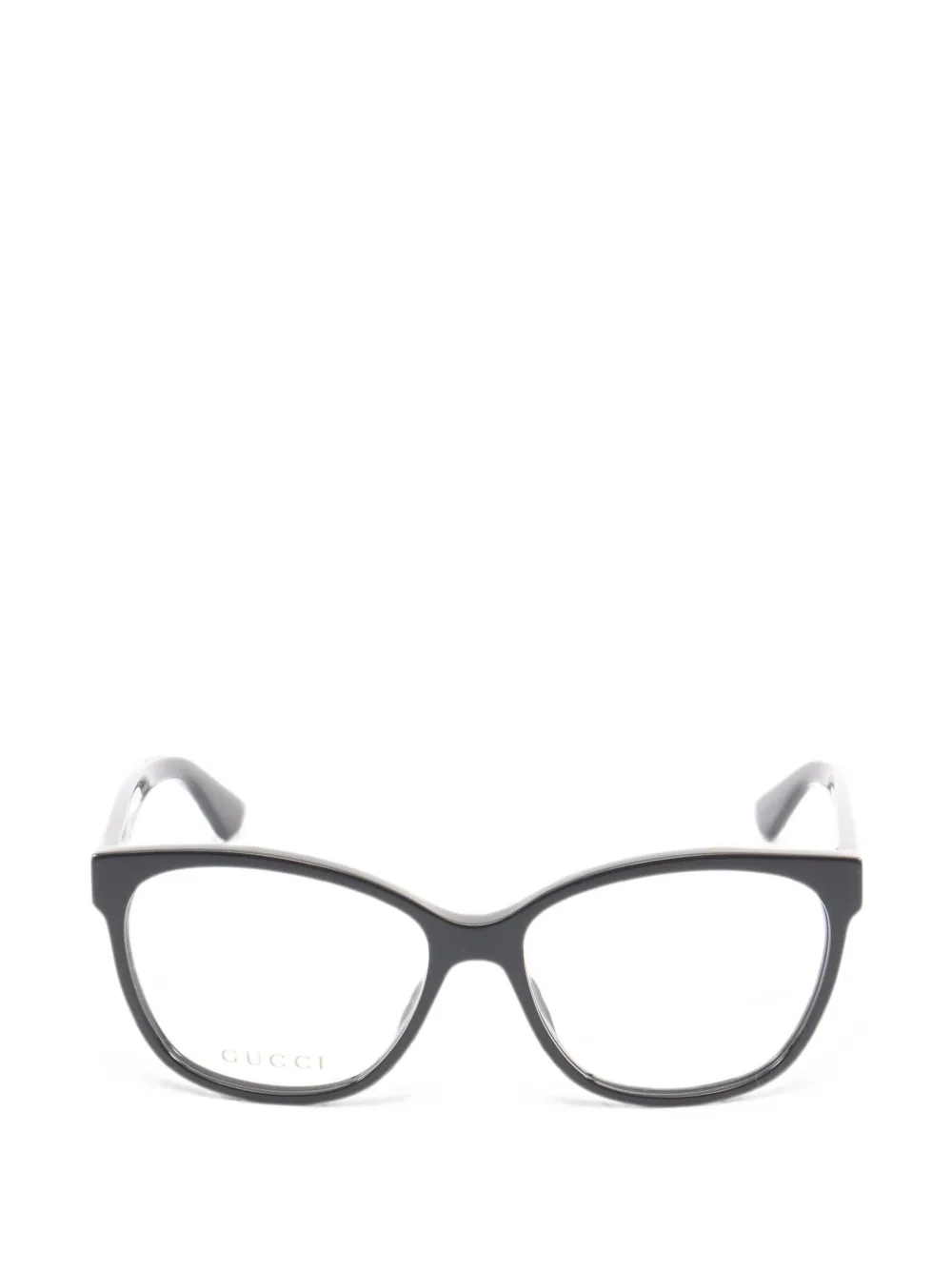 Gucci Pre-Owned 2020s crystal-embellished cat-eye glasses - Nero