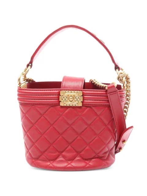 CHANEL Pre-Owned 2020-2021 Boy Chanel two-way quilted leather tote bag