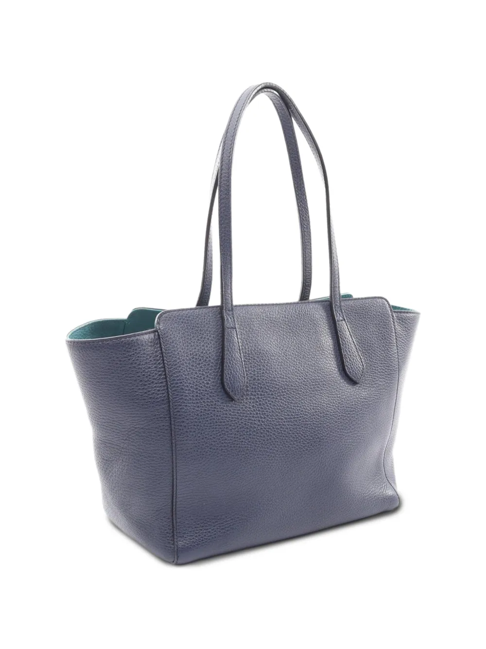 Gucci Pre-Owned 2000s Swing Leather Tote Bag | Blue | FARFETCH ID