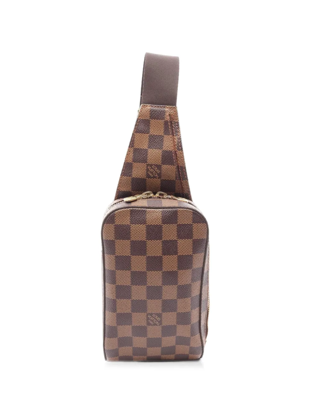 Louis Vuitton Pre-Owned 2004 Damier Ebene Geronimos body bag - Braun