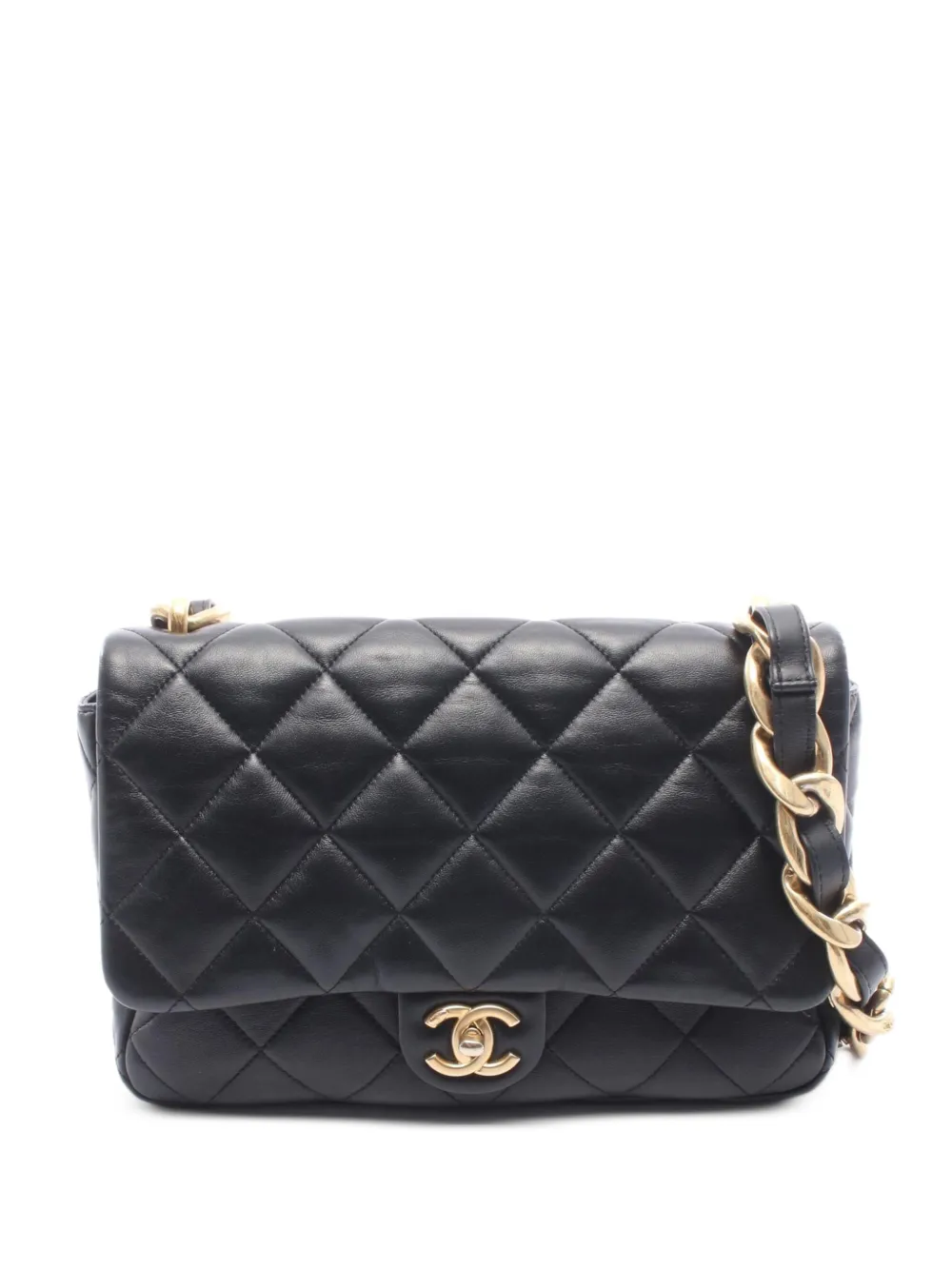 CHANEL Pre-Owned Matelassé shoulder bag - Black