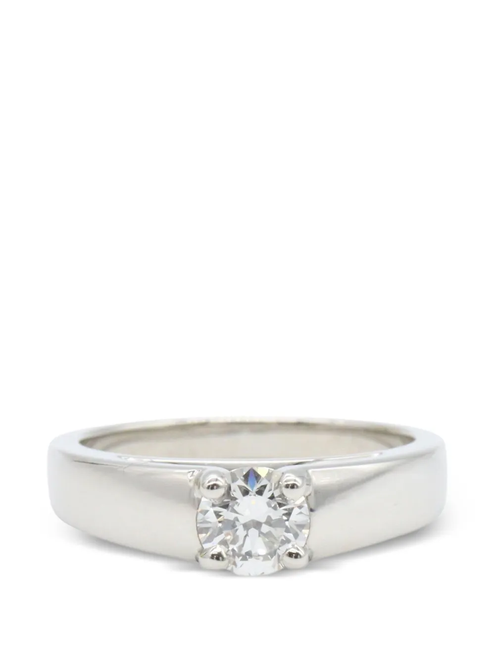 Bvlgari Pre-Owned 2010s Glyph diamond ring - Silber