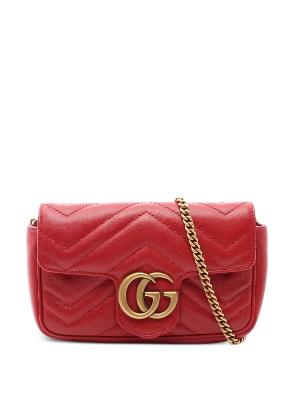 Gucci Pre-Owned 2010s GG Marmont mini bag - Rosso