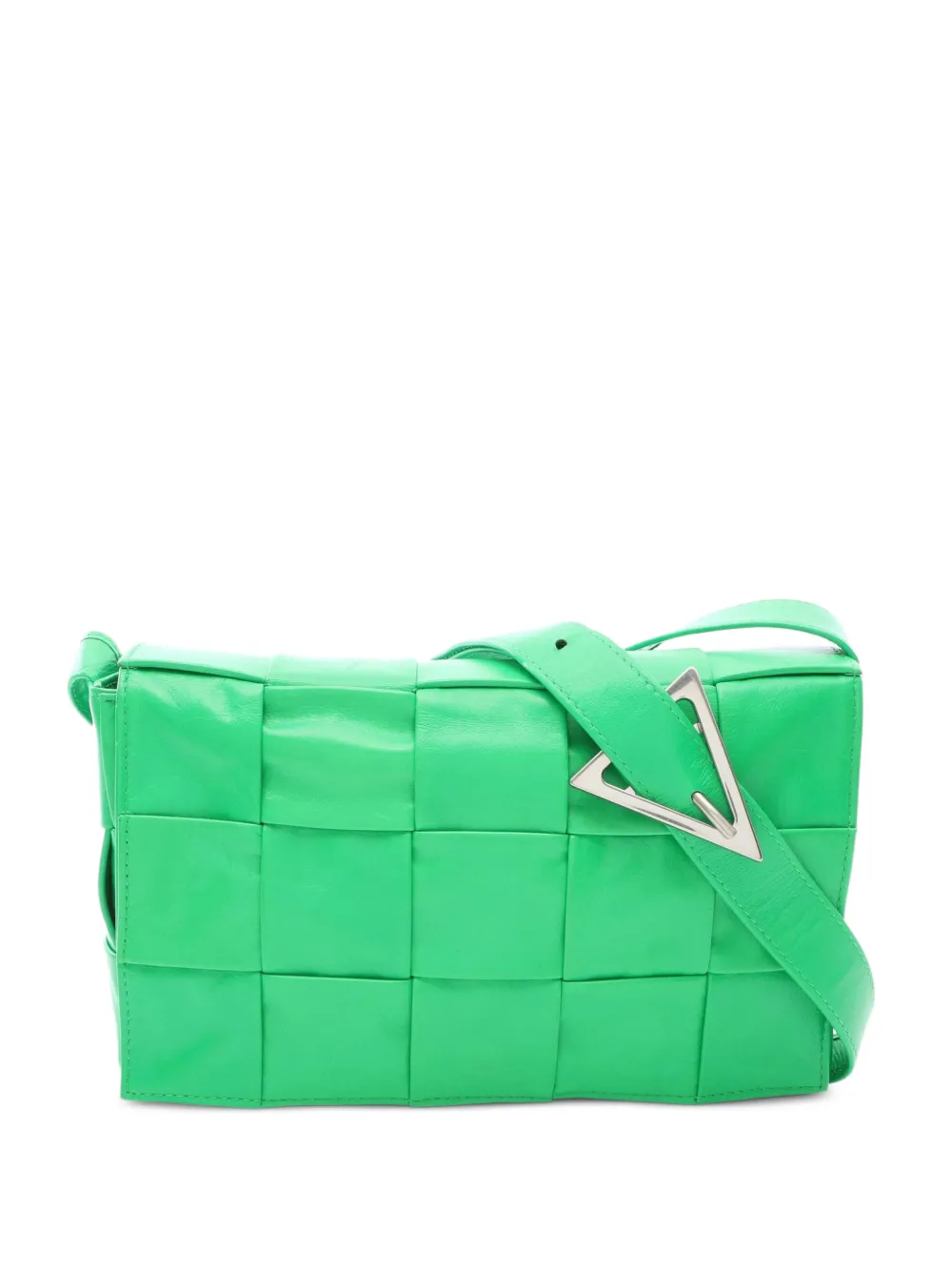 Bottega Veneta Pre-Owned 2010s Cassette Maxi Intrecciato Schultertasche - Grün