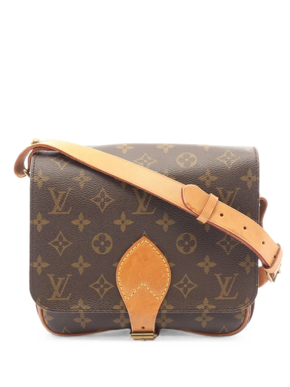 Louis Vuitton Pre-Owned 1995 Cartesier MM Monogram shoulder bag - Braun