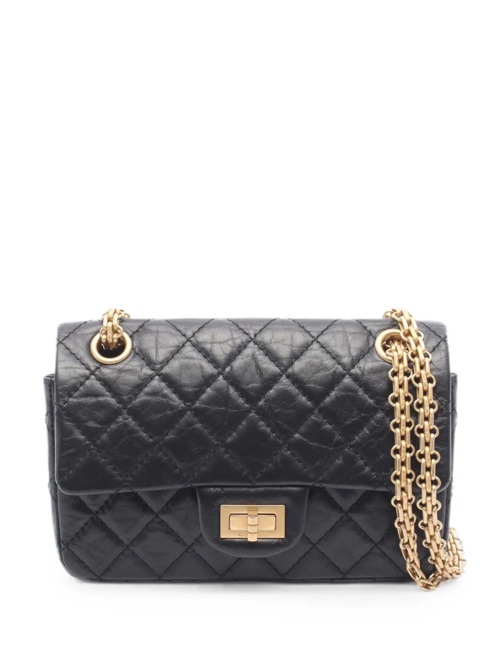 CHANEL Pre-Owned 2020s Small 2.55 chain shoulder bag - Black