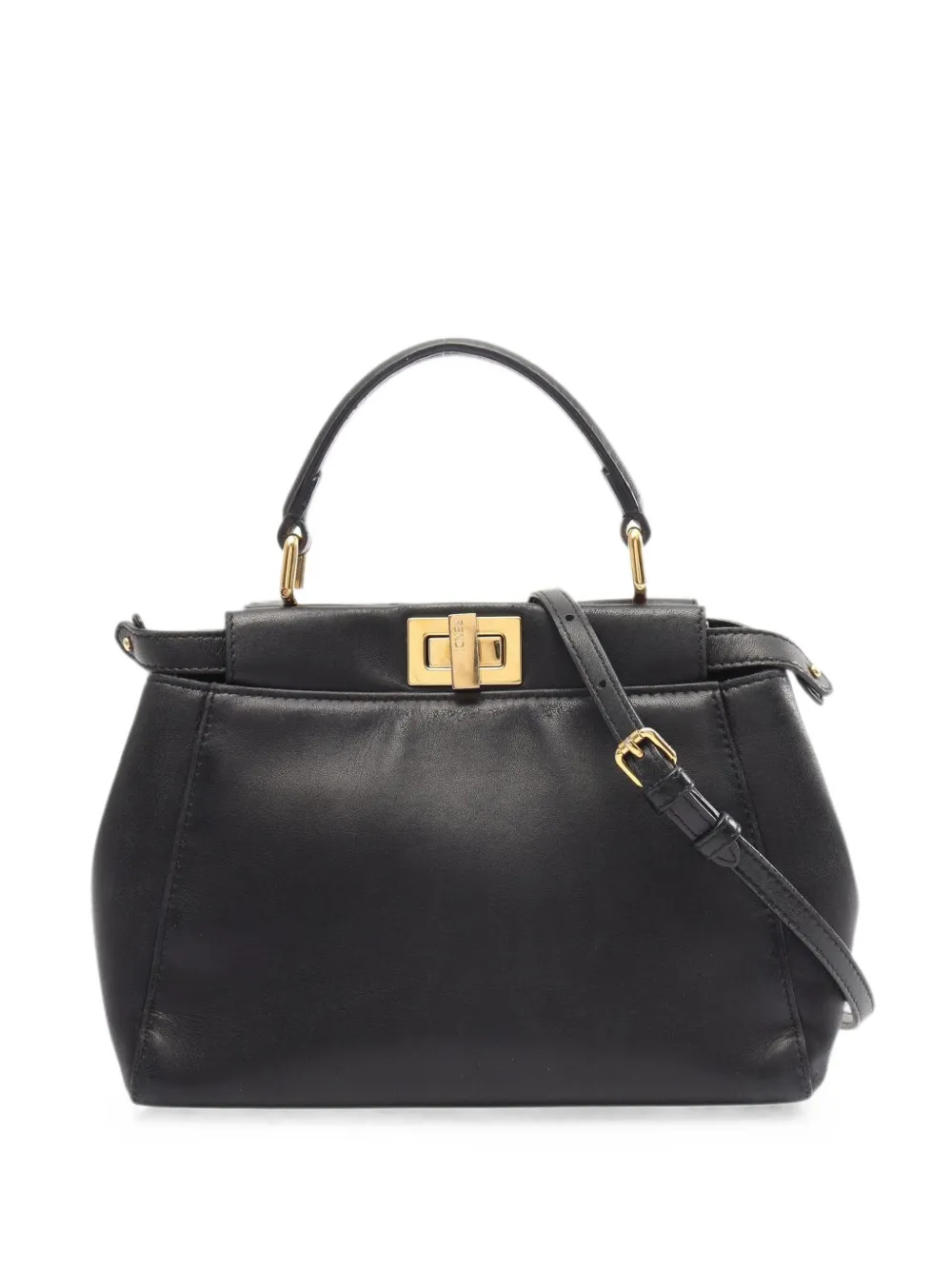 Fendi Pre-Owned 2000s mini Peekaboo two-way leather handbag - Black
