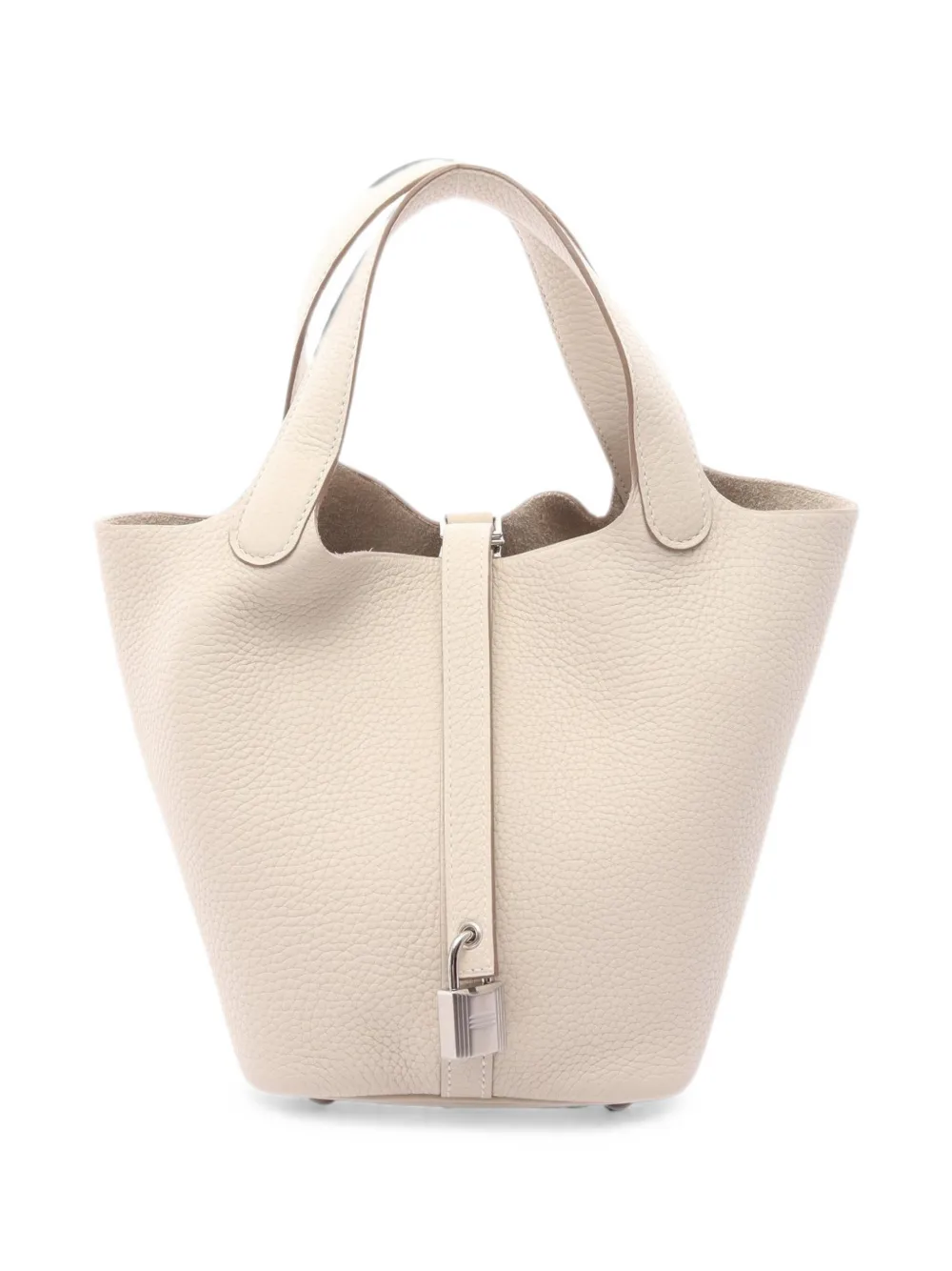 Hermès Pre-Owned 2026 PM Picotin Lock leather tote bag - Nude