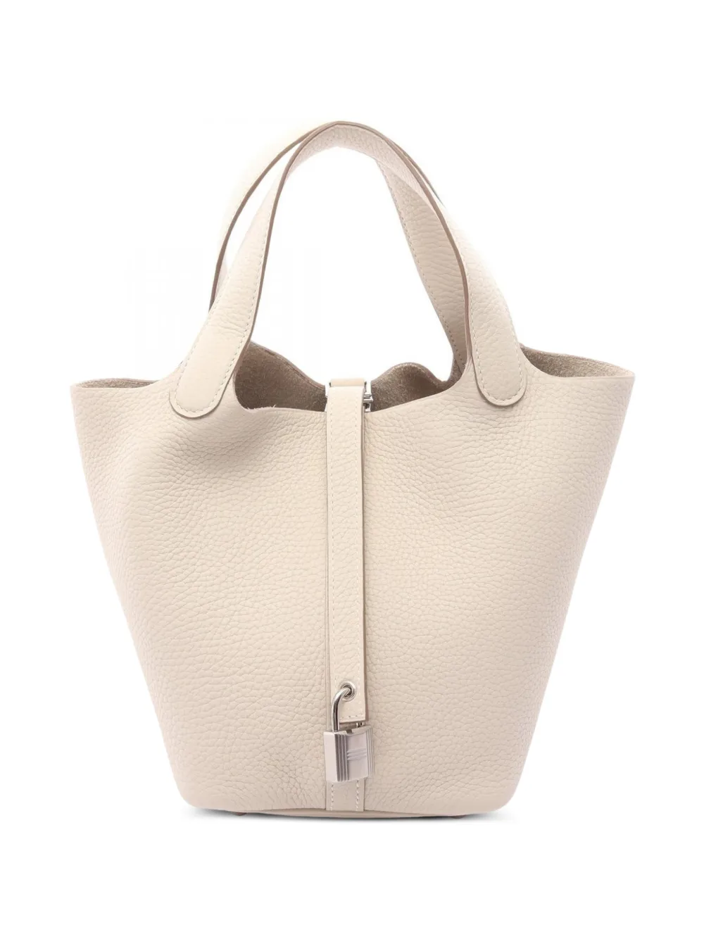Hermès Pre-Owned 2026 PM Picotin Lock leather tote bag - Nude