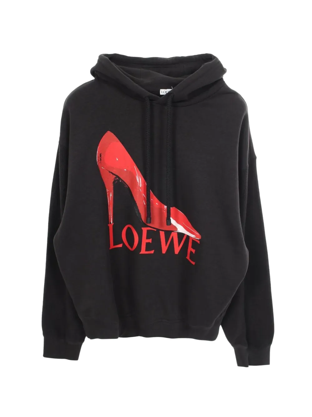 Loewe Pre-Owned 2010s logo-print hoodie - Schwarz