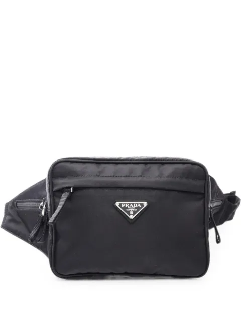 Prada Pre-Owned 2010s logo-plaque belt bag