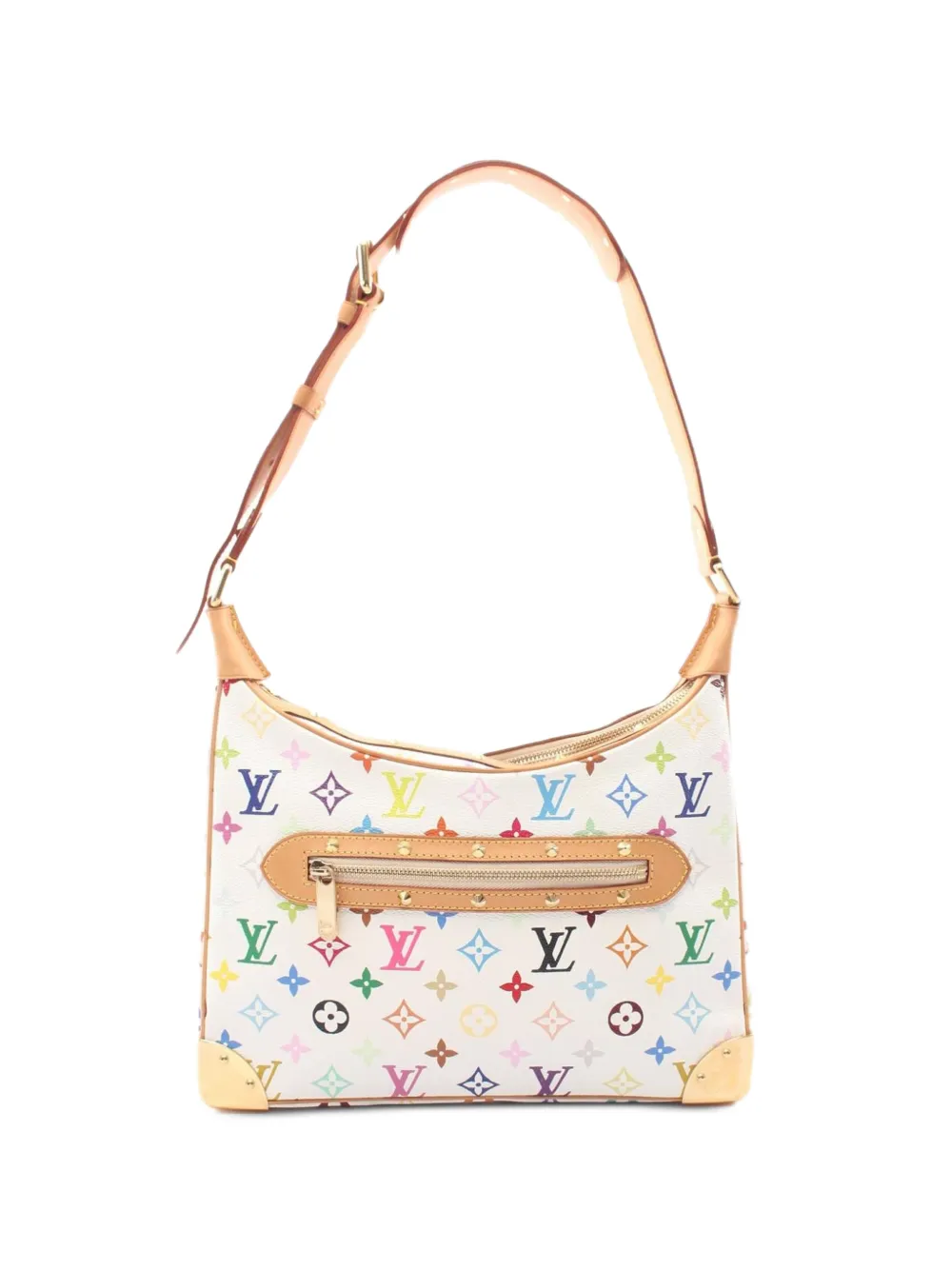 Louis Vuitton Pre-Owned x Takashi Murakami 2003 Boulogne Monogram Multicolour canvas shoulder bag - Bianco