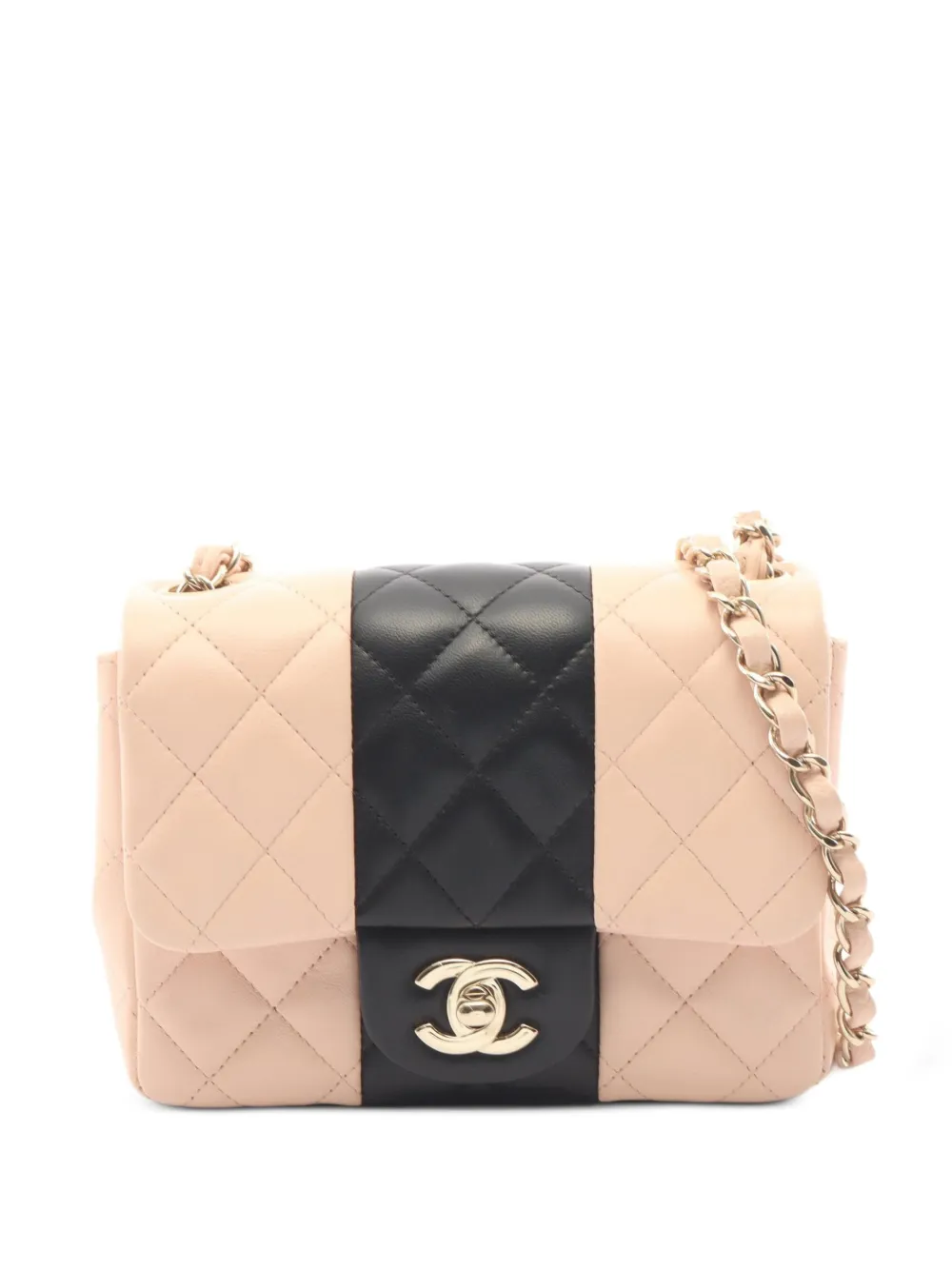 CHANEL Pre-Owned 2021 mini Matelassé leather shoulder bag - Pink