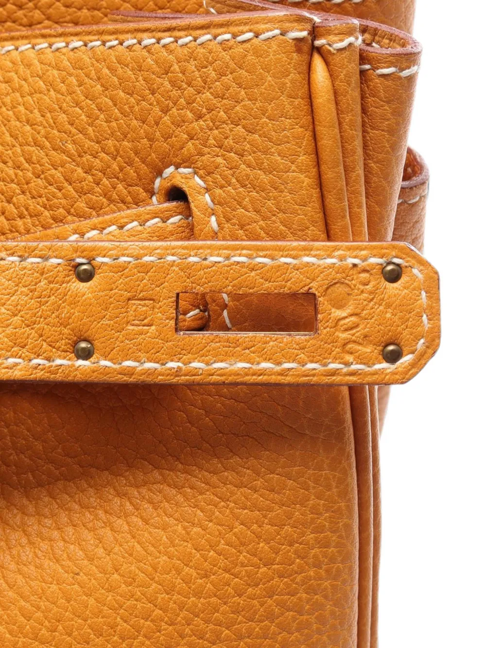 Hermès Pre-owned 2000 40 Birkin Tote Bag in Orange, view 4
