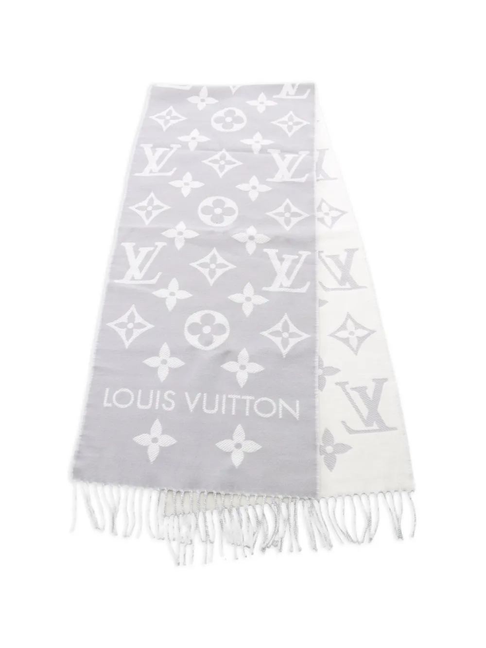 Louis Vuitton Pre-Owned Essential Schal mit Fransen - Grau