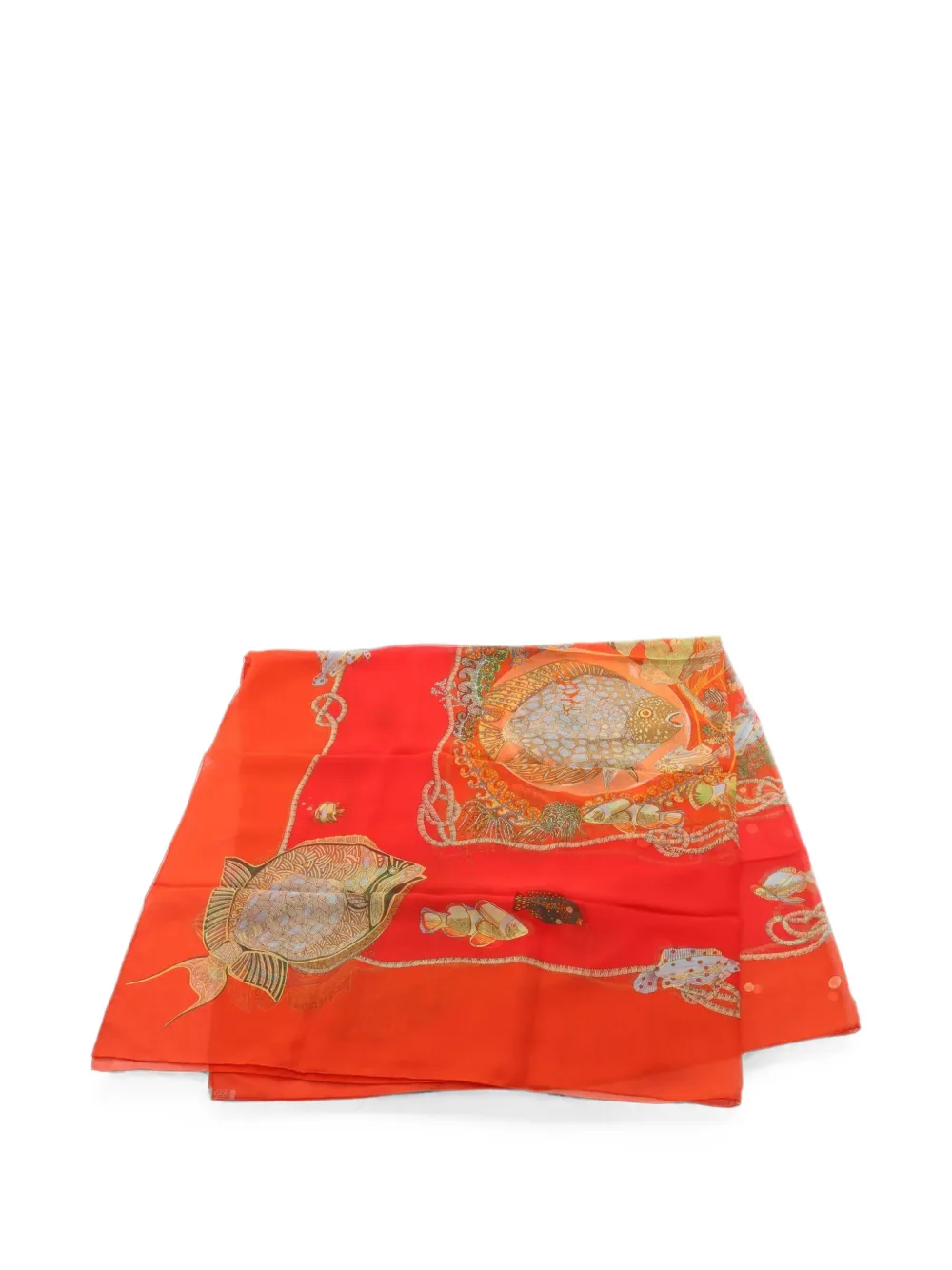 Hermès Pre-Owned 2010s Grands Fonds scarf - Orange