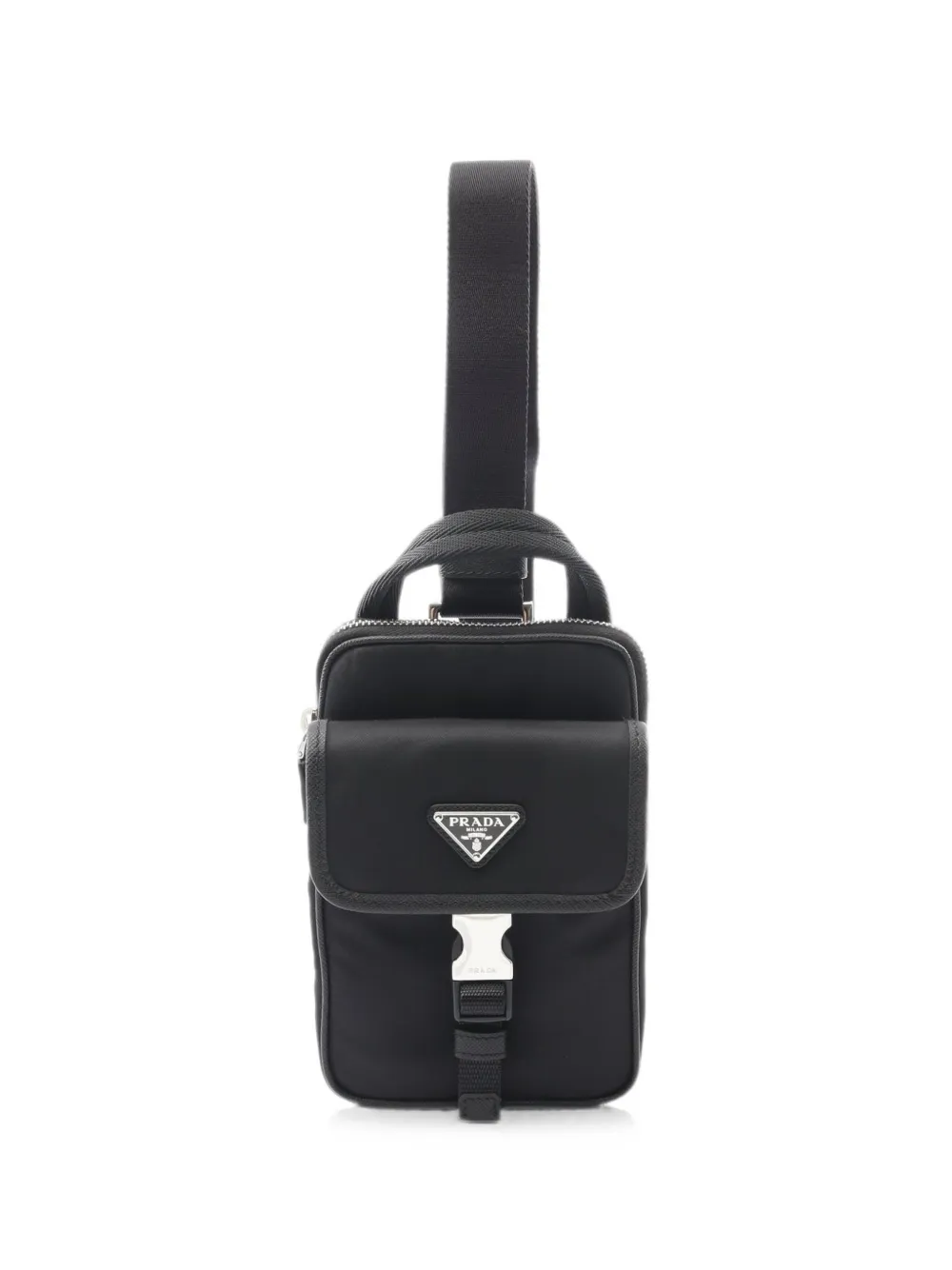 Prada Pre-Owned 2020s Re-Nylon Saffiano shoulder bag - Schwarz