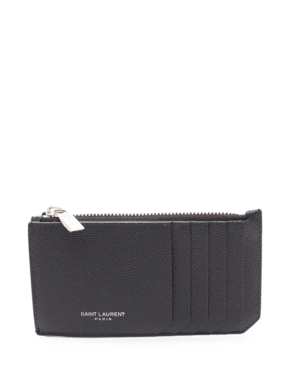 Saint Laurent Pre-Owned 2020s Fragment zip-pouch card case - Nero