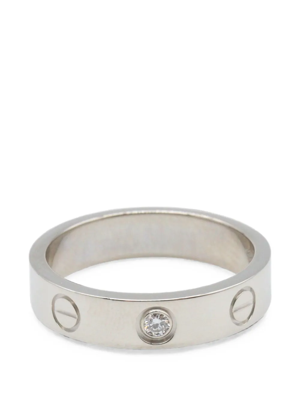 Cartier 2010s mini Love diamond ring - Argento