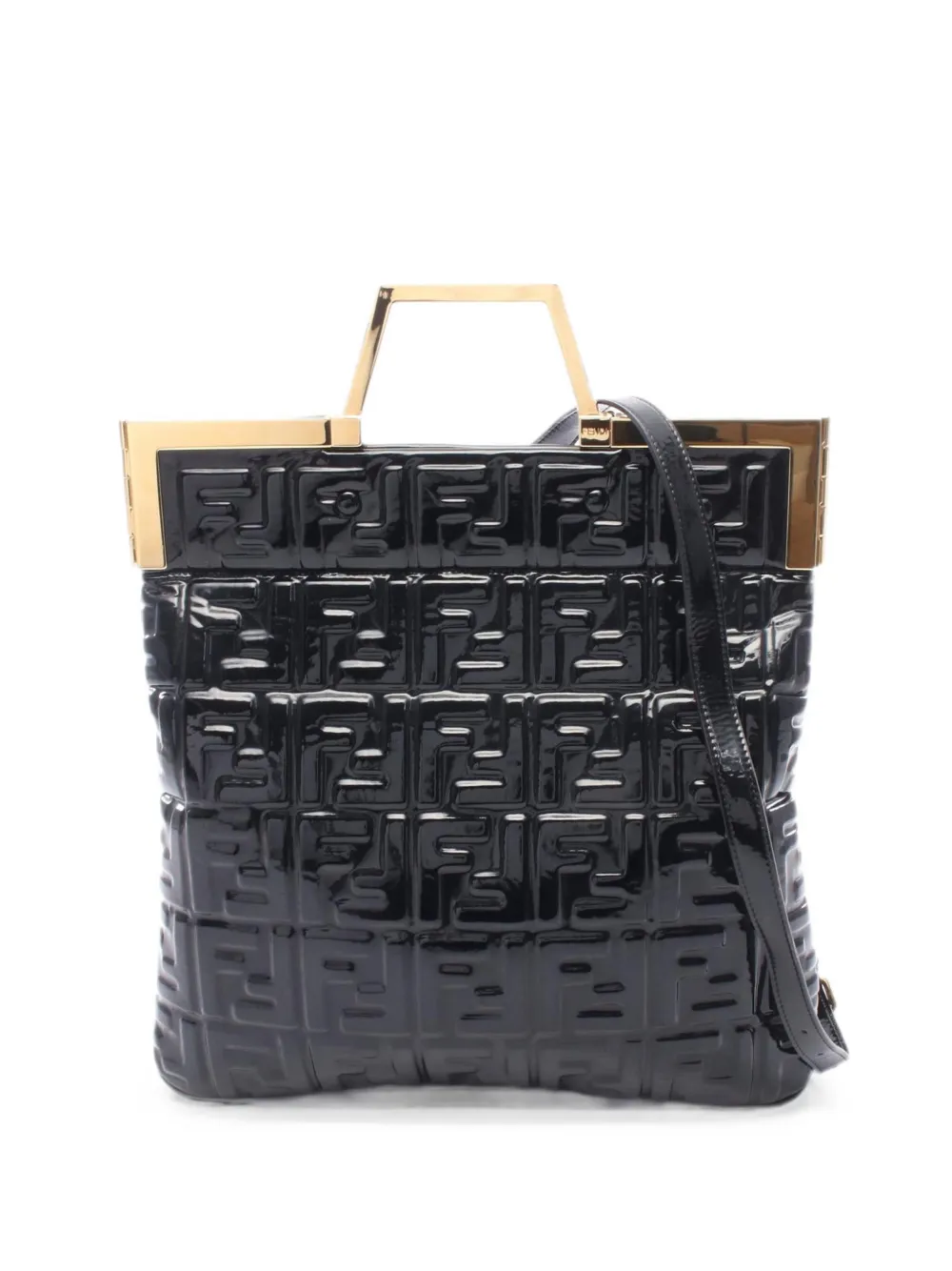 Fendi Pre-Owned 2010s FF embossed tote bag - Black
