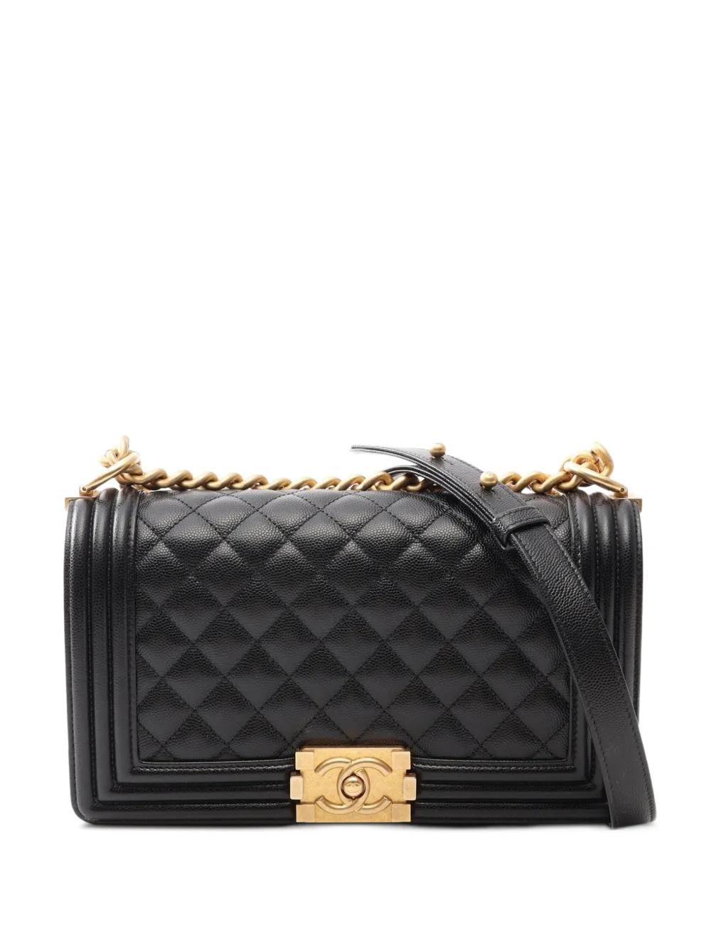 CHANEL Pre-Owned 2021-2022 Boy Chanel shoulder bag - Black