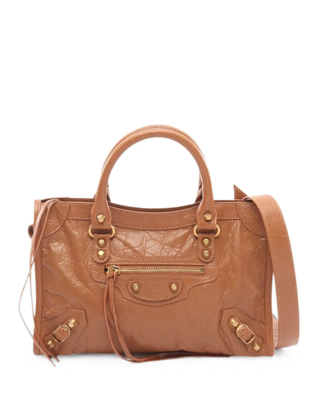 Balenciaga Pre-Owned 2020s Large City leather handbag - Nude