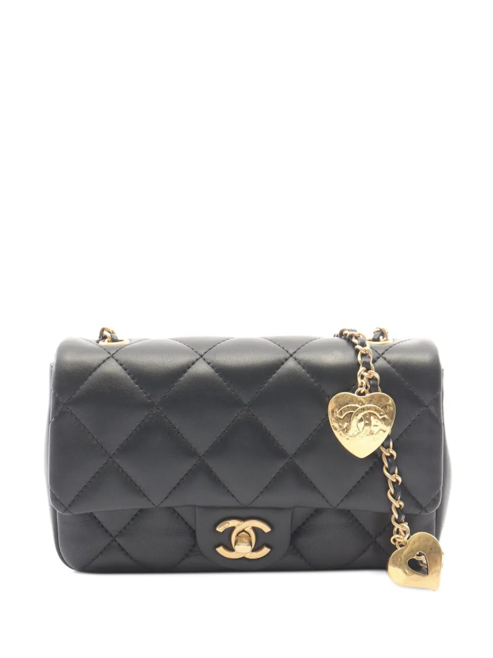 CHANEL Pre-Owned 2021 matelassé cross body bag - Black