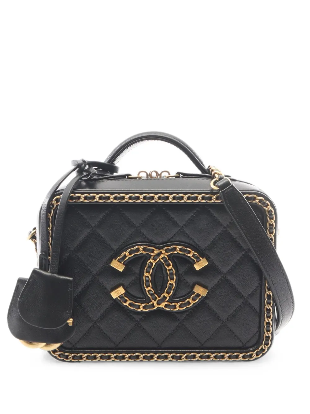 CHANEL Pre-Owned small 2020-2021 CC vanity shoulder bag - Black