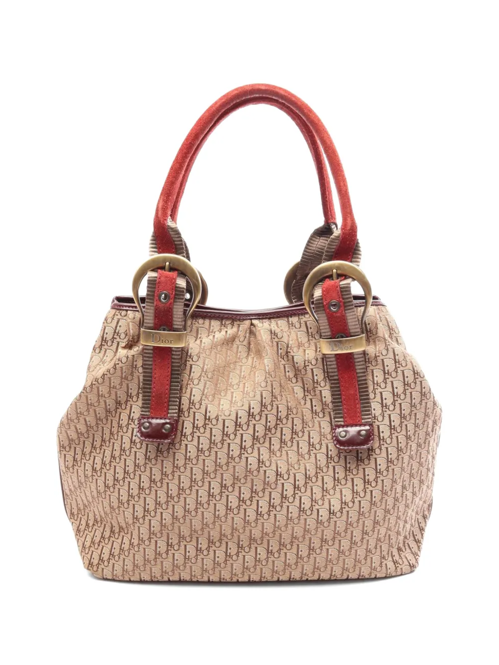 Christian Dior Pre-Owned 2000s Trotter canvas tote bag - Nude