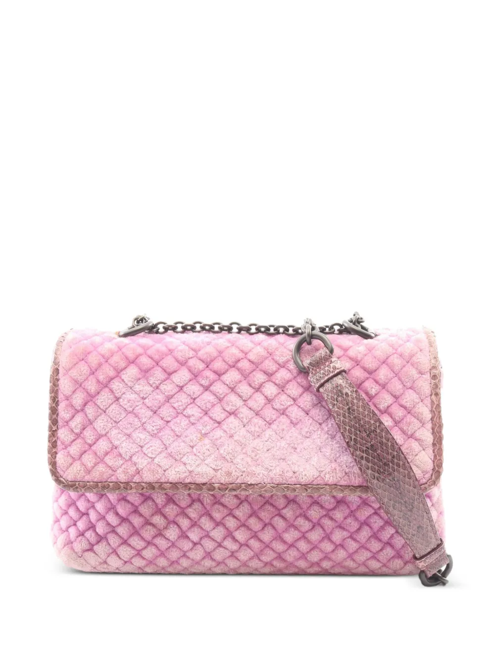 Bottega Veneta Pre-Owned 2000s Intrecciato chain shoulder bag - Rosa
