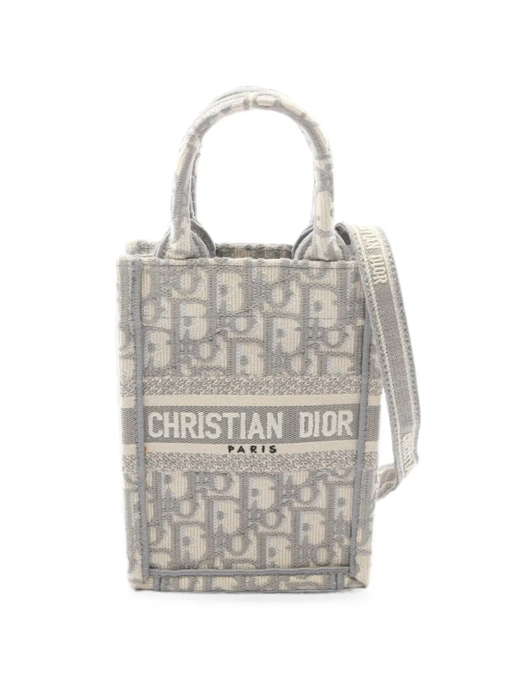 Christian Dior Pre-Owned 2000s mini Book Tote canvas bag - Grau