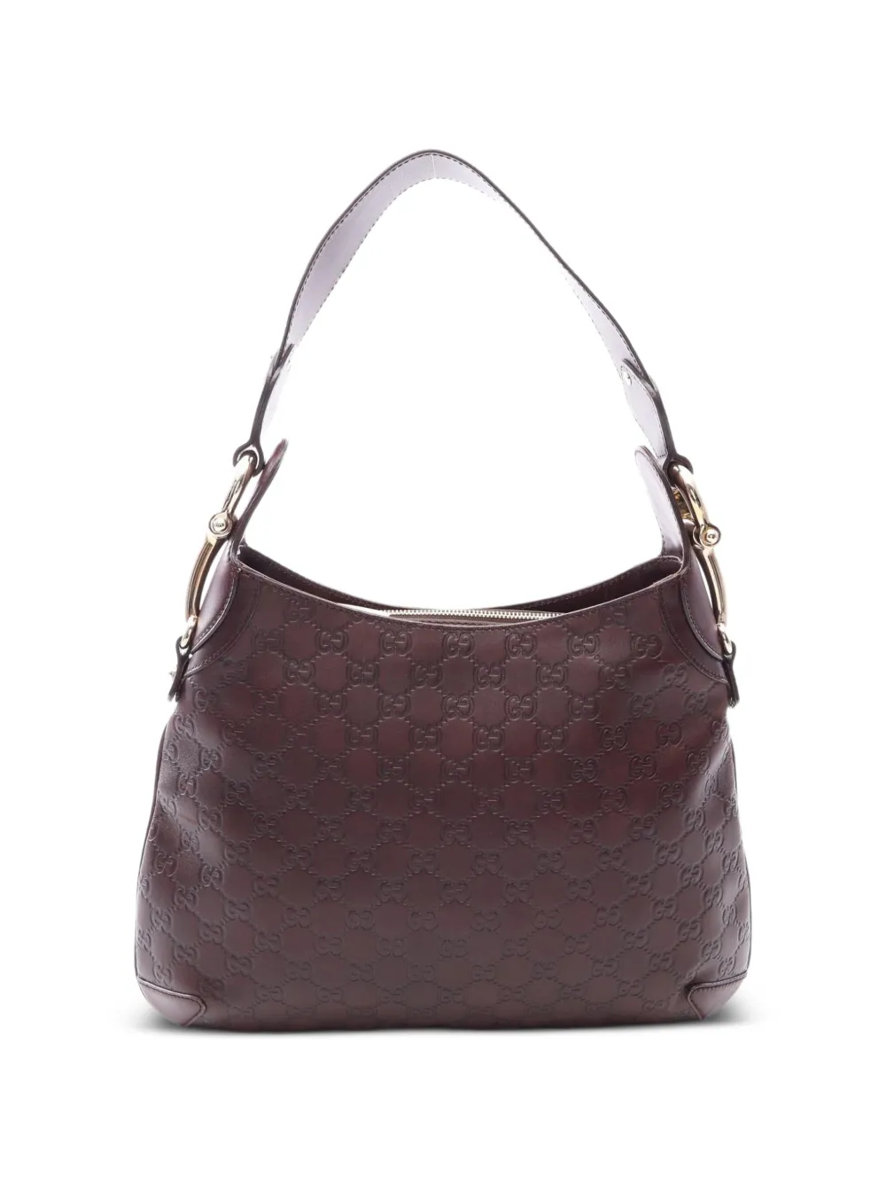 Gucci Pre-Owned 2010s Horsebit Guccissima shoulder bag - Brown
