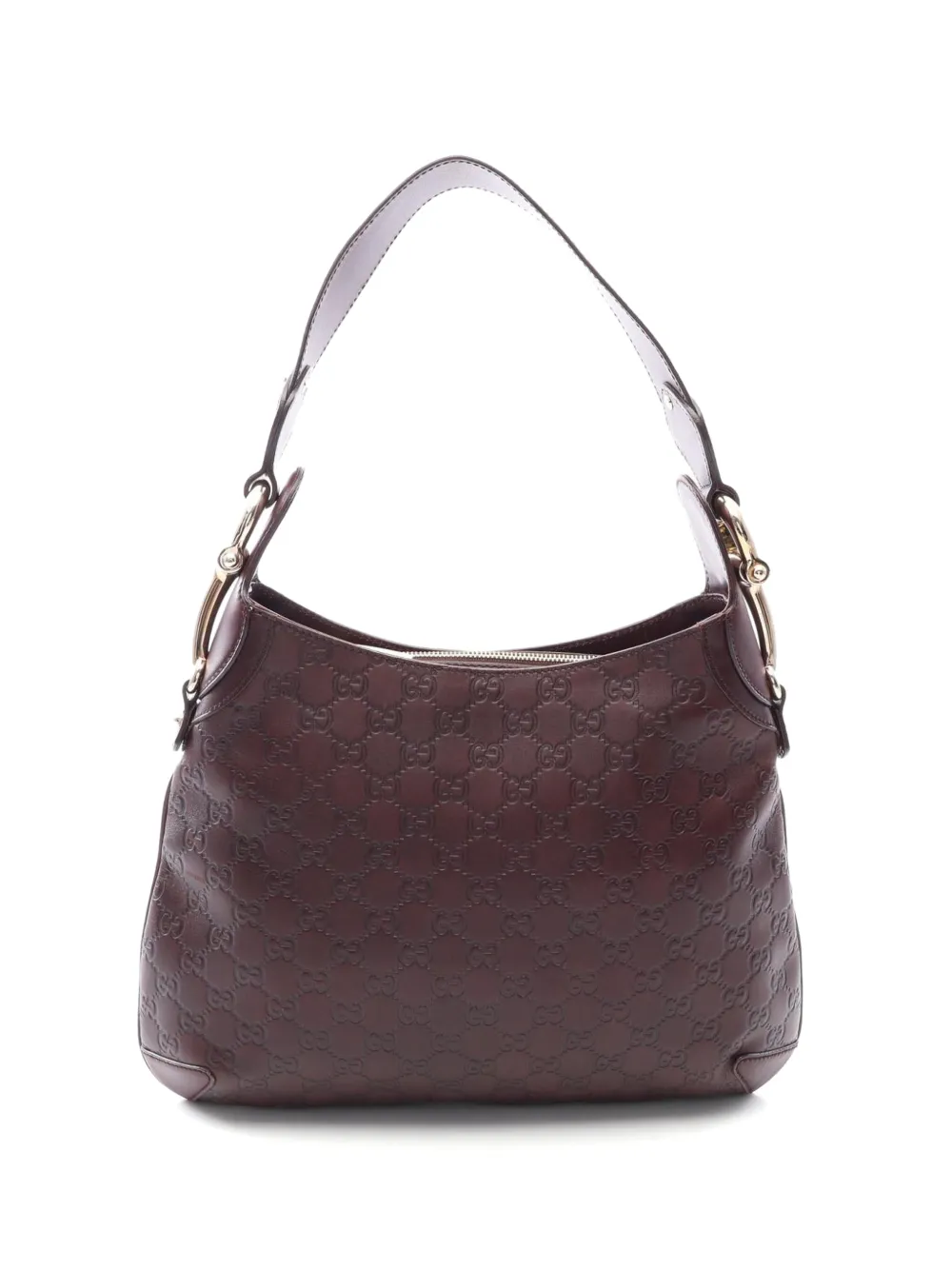 Gucci Pre-Owned 2010s Horsebit Guccissima shoulder bag - Marrone