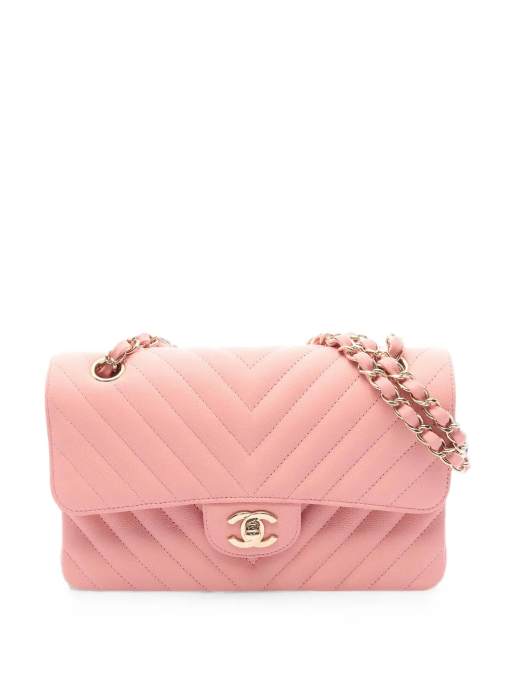 CHANEL Pre-Owned 2019 Double Flap cross body bag - Rosa