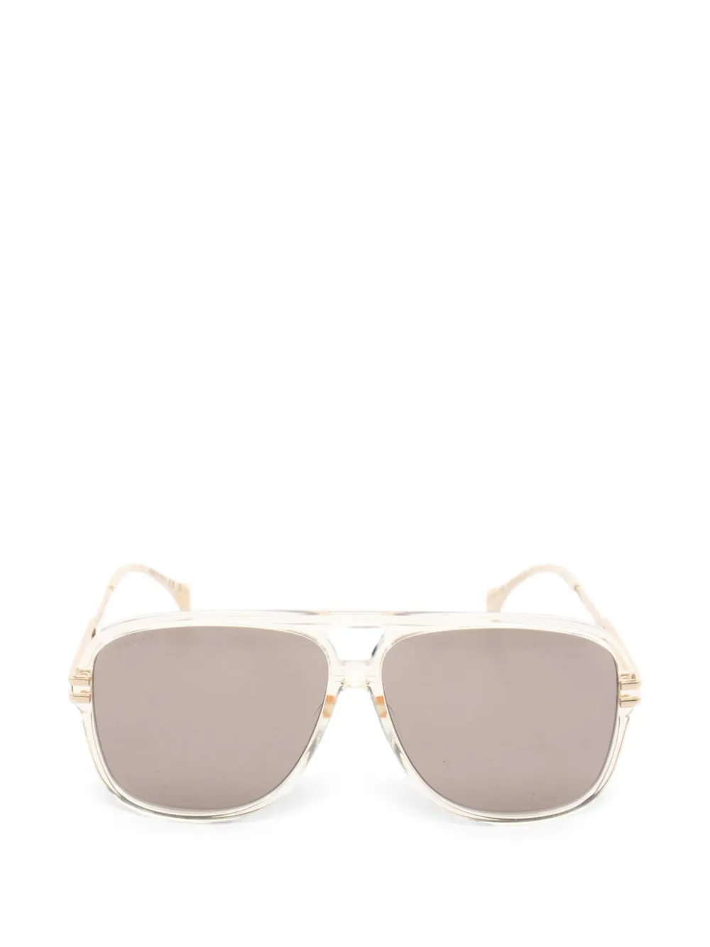 Gucci Pre-Owned pilot-frame sunglasses - Bianco
